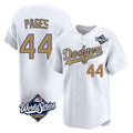 Johmsee LA.Dodgers #44 Andy Pages Player Gold World Series Collection Limited Home Stitched Jerseys