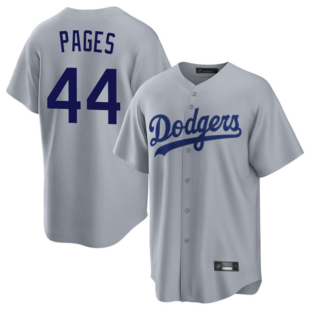 Johmsee LA.Dodgers #44 Andy Pages Player Gray Game Stitched Jerseys