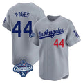 Johmsee LA.Dodgers #44 Andy Pages Player Gray World Series Meet Limited Home Stitched Jerseys