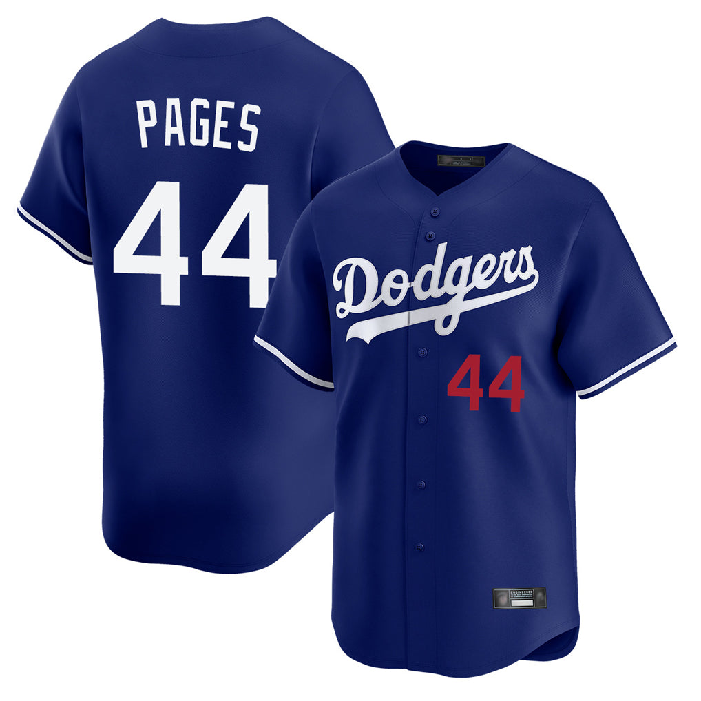 Johmsee LA.Dodgers #44 Andy Pages Player Royal Limited Home Stitched Jerseys