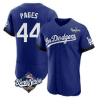 Johmsee LA.Dodgers #44 Andy Pages Player Royal World Series City Connect Elite Home Stitched Jerseys