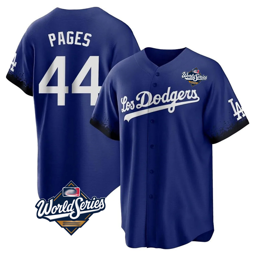 Johmsee LA.Dodgers #44 Andy Pages Player Royal World Series City Connect Home Game Stitched Jerseys