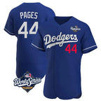 Johmsee LA.Dodgers #44 Andy Pages Player Royal World Series Limited Elite Home Stitched Jerseys