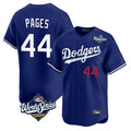 Johmsee LA.Dodgers #44 Andy Pages Player Royal World Series Limited Home Stitched Jerseys