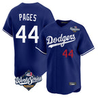 Johmsee LA.Dodgers #44 Andy Pages Player Royal World Series Limited Home Stitched Jerseys