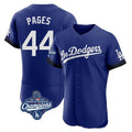 Johmsee LA.Dodgers #44 Andy Pages Player Royal World Series Meet City Connect Elite Home Stitched Jerseys