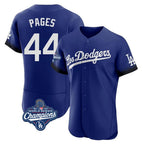 Johmsee LA.Dodgers #44 Andy Pages Player Royal World Series Meet City Connect Elite Home Stitched Jerseys