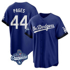 Johmsee LA.Dodgers #44 Andy Pages Player Royal World Series Meet City Connect Home Game Stitched Jerseys