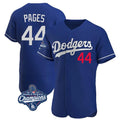 Johmsee LA.Dodgers #44 Andy Pages Player Royal World Series Meet Limited Elite Home Stitched Jerseys
