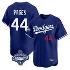 Johmsee LA.Dodgers #44 Andy Pages Player Royal World Series Meet Limited Home Stitched Jerseys