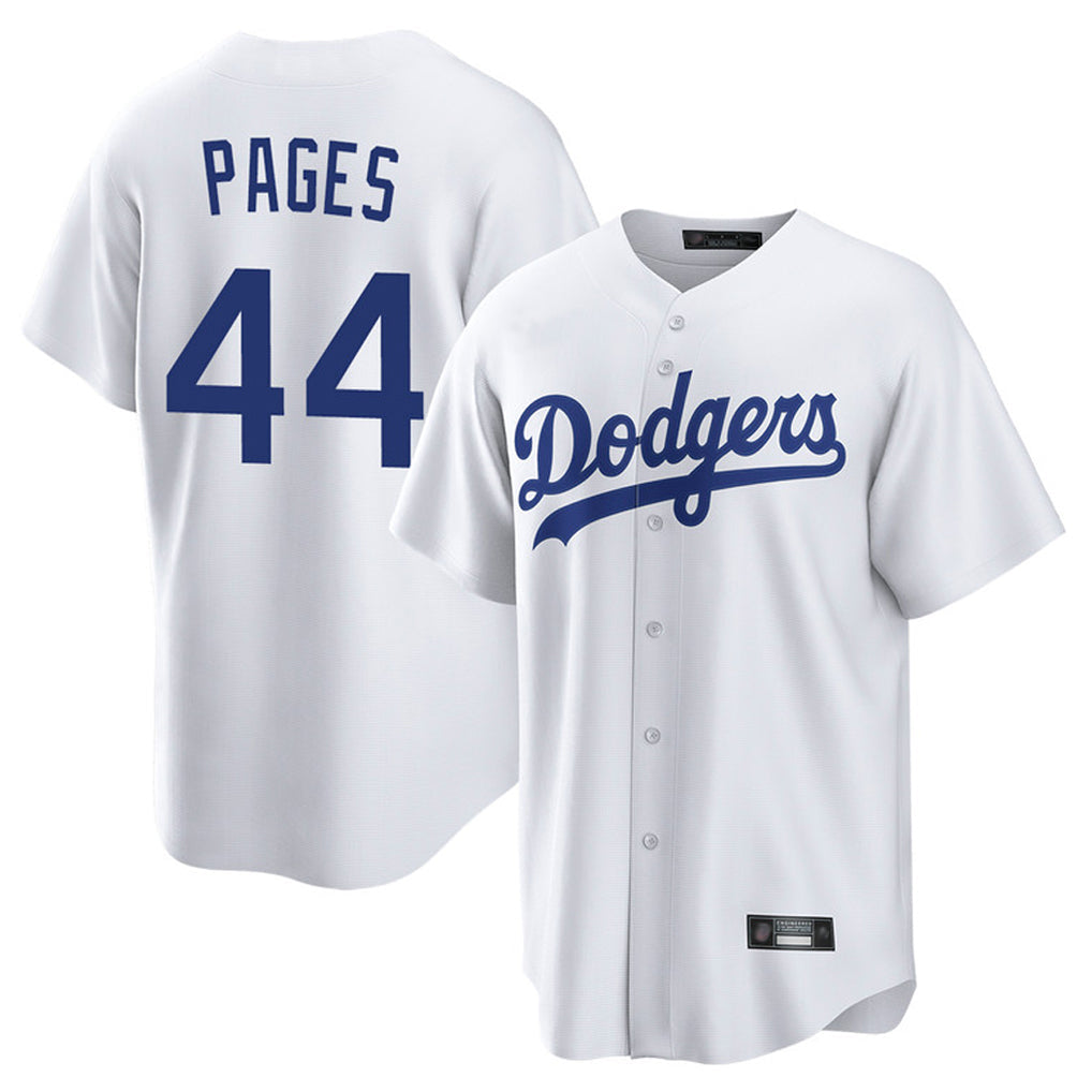 Johmsee LA.Dodgers #44 Andy Pages Player White Game Home Stitched Jerseys