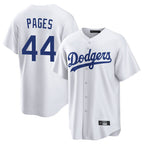 Johmsee LA.Dodgers #44 Andy Pages Player White Game Home Stitched Jerseys