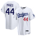 Johmsee LA.Dodgers #44 Andy Pages Player White Home Game Stitched Jerseys