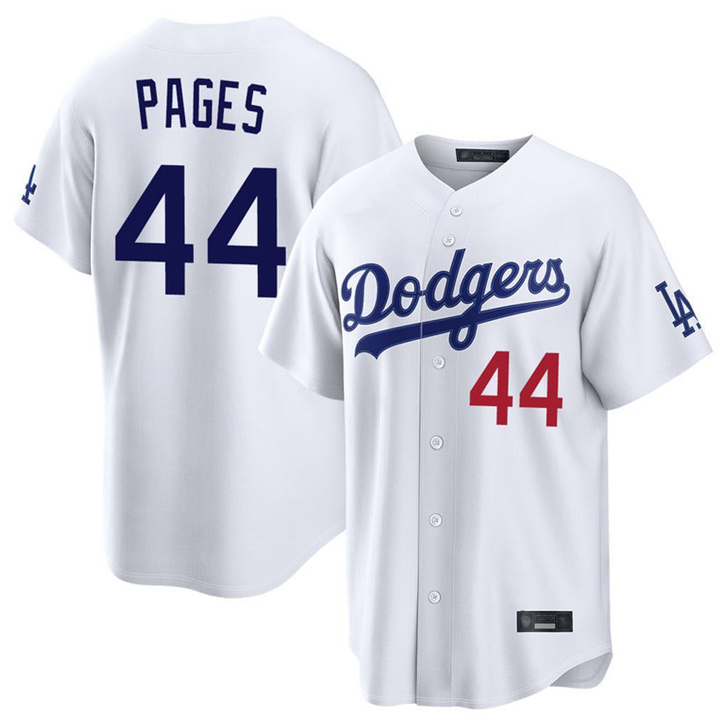 Johmsee LA.Dodgers #44 Andy Pages Player White Home Game Stitched Jerseys