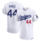 Johmsee LA.Dodgers #44 Andy Pages Player White Limited Elite Home Stitched Jerseys