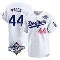 Johmsee LA.Dodgers #44 Andy Pages Player White World Series Limited Home Stitched Jerseys