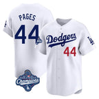 Johmsee LA.Dodgers #44 Andy Pages Player White World Series Meet Limited Home Stitched Jerseys