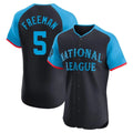 Johmsee LA.Dodgers #5 Freddie Freeman Player Black National League All-Star Limited Elite Home Stitched Jerseys