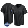Johmsee LA.Dodgers #5 Freddie Freeman Player Black World Series Meet Pitch Fashion T-shirt Stitched Jerseys
