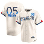 Johmsee LA.Dodgers #5 Freddie Freeman Player Cream City Connect Limited Home Stitched Jerseys