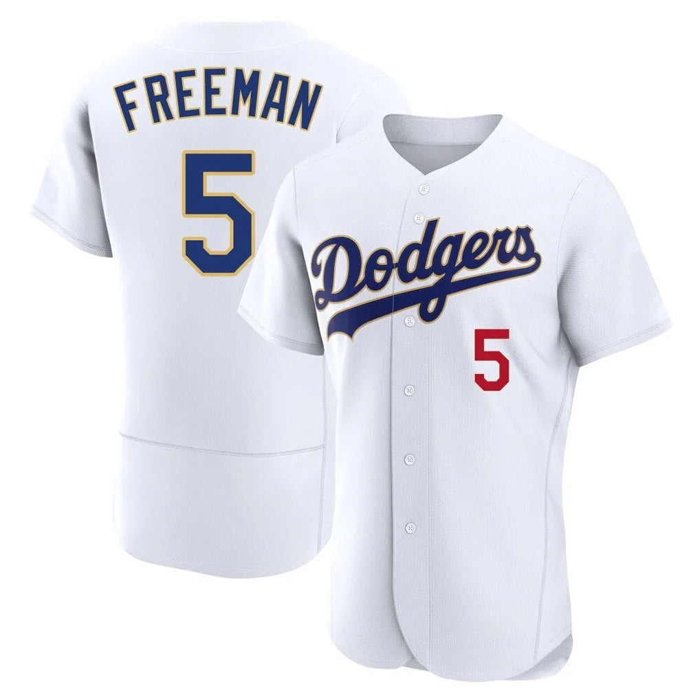 Johmsee LA.Dodgers #5 Freddie Freeman Player White 2026 Collection Stadium Limited Elite Stitched Jerseys