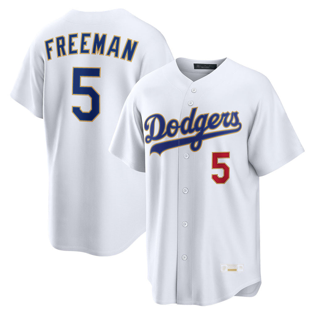 Johmsee LA.Dodgers #5 Freddie Freeman Player White 2026 Collection Stadium Limited Stitched Jerseys