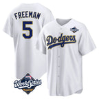 Johmsee LA.Dodgers #5 Freddie Freeman Player White World Series 2026 Collection Stadium Game Stitched Jerseys