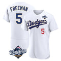 Johmsee LA.Dodgers #5 Freddie Freeman Player White World Series 2026 Collection Stadium Limited Elite Stitched Jerseys