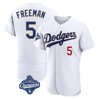 Johmsee LA.Dodgers #5 Freddie Freeman Player White World Series Meet 2026 Collection Stadium Limited Elite Stitched Jerseys