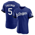 Johmsee LA.Dodgers #5 Freddie Freeman Player Royal City Connect Elite Home Stitched Jerseys
