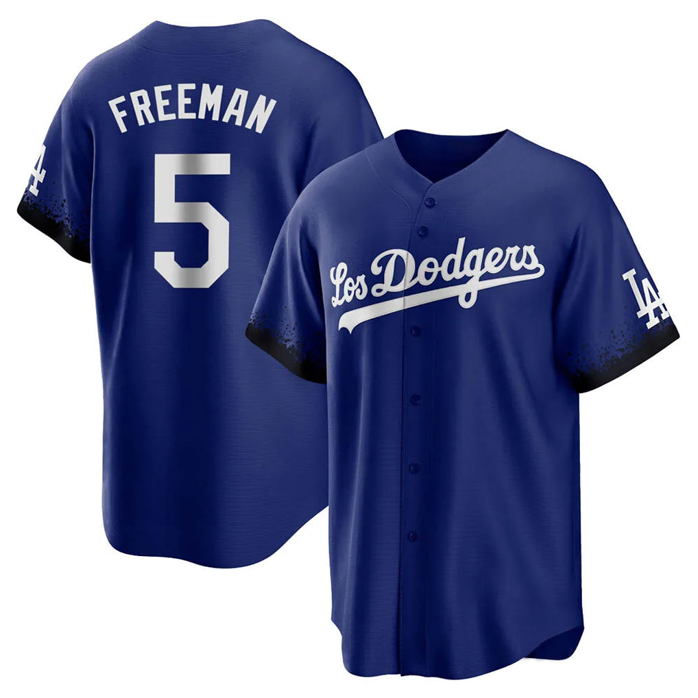 Johmsee LA.Dodgers #5 Freddie Freeman Player Royal City Connect Home Game Stitched Jerseys