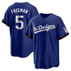 Johmsee LA.Dodgers #5 Freddie Freeman Player Royal City Connect Home Game Stitched Jerseys