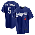 Johmsee LA.Dodgers #5 Freddie Freeman Player Royal Game Home Stitched Jerseys