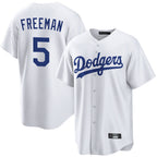 Johmsee LA.Dodgers #5 Freddie Freeman Player White Game Home Stitched Jerseys