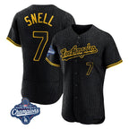 Johmsee LA.Dodgers #7 Blake Snell Player Black Snake Skin City Limited Elite World Series Meet Home Stitched Jerseys