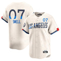 Johmsee LA.Dodgers #7 Blake Snell Player Cream City Connect Limited Home Stitched Jerseys