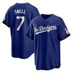 Johmsee LA.Dodgers #7 Blake Snell Player Royal City Connect Home Game Stitched Jerseys