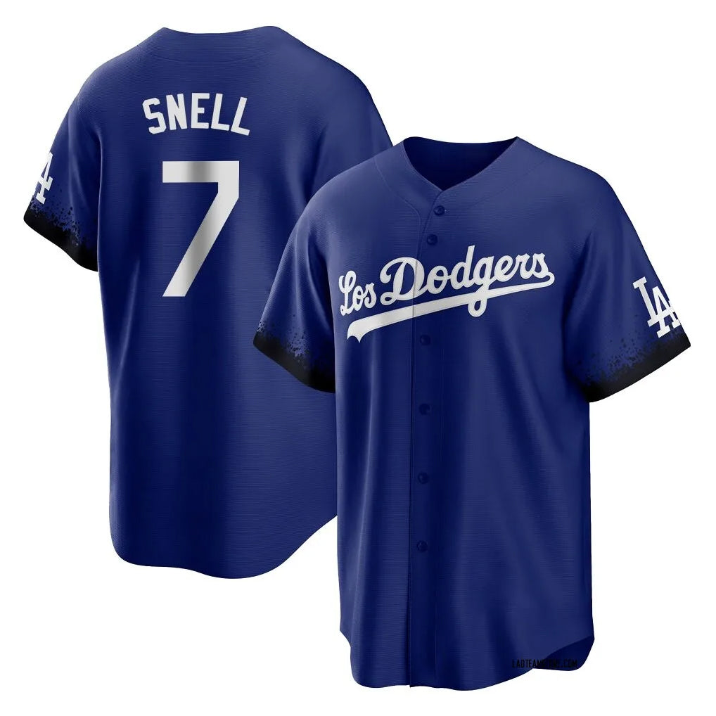 Johmsee LA.Dodgers #7 Blake Snell Player Royal City Connect Home Game Stitched Jerseys
