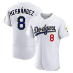 Johmsee LA.Dodgers #8 Enrique Hern¡§¡éndez Player Gold White 2026 Collection Stadium Limited Elite Stitched Jerseys
