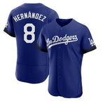 Johmsee LA.Dodgers #8 Enrique Hern¡§¡éndez Player Royal City Connect Elite Home Stitched Jerseys