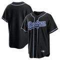 Johmsee LA.Dodgers Blank Player Black Carbon Limited Home Stitched Jerseys