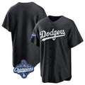 Johmsee LA.Dodgers Blank Player Black Pitch Fashion World Series Meet T-shirt Stitched Jerseys