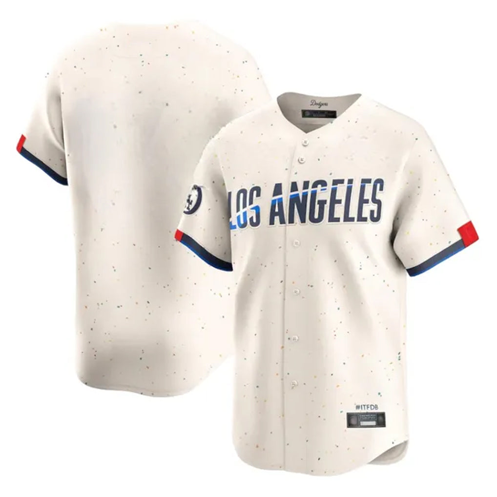 Johmsee LA.Dodgers Blank Player Cream City Connect Limited Home Stitched Jerseys