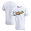 Johmsee LA.Dodgers Blank Player Gold Limited Elite Home Stitched Jerseys