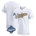 Johmsee LA.Dodgers Blank Player Gold Limited Elite Home World Series Meet Stitched Jerseys