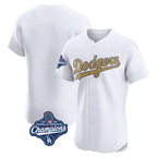 Johmsee LA.Dodgers Blank Player Gold Limited Elite Home World Series Meet Stitched Jerseys