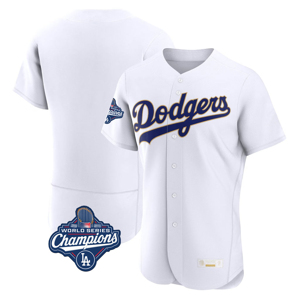 Johmsee LA.Dodgers Blank Player Gold White 2026 Collection Stadium Limited Elite World Series Meet Stitched Jerseys