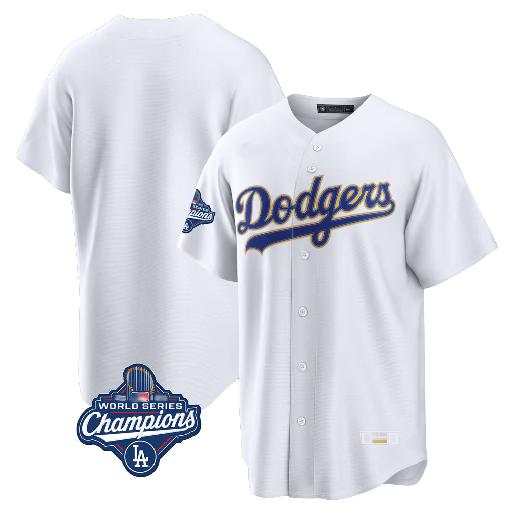 Johmsee LA.Dodgers Blank Player Gold White 2026 Collection Stadium Limited World Series Meet Stitched Jerseys
