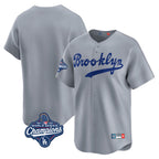 Johmsee LA.Dodgers Blank Player Gray Game Limited Home World Series Meet Stitched Jerseys
