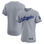 Johmsee LA.Dodgers Blank Player Gray Limited Elite Home Stitched Jerseys